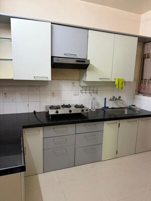Kitchen in 2 BHK Apartment at Sindh Society, Aundh – for Rent