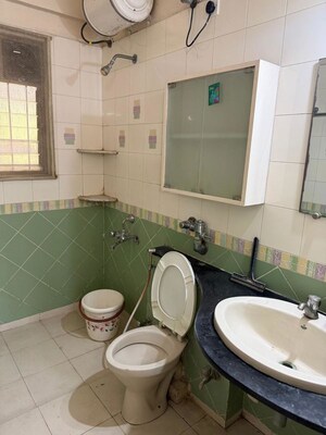 Bathroom in 2 BHK Apartment at Sindh Society, Aundh – for Rent