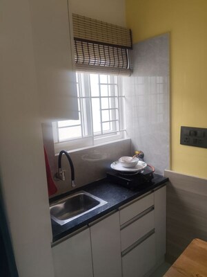Kitchen in 1 RK Apartment at Keerthana Residency, Kadubeesanahalli – for Rent