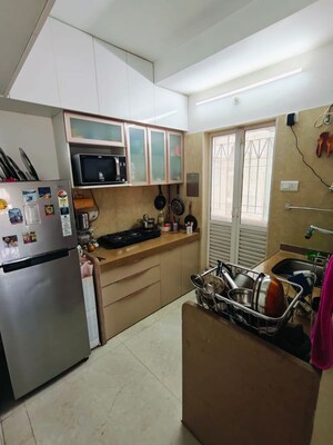 Kitchen in 1.5 BHK Apartment at Dosti Primus, Thane West – for Rent