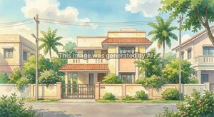  Independent House – Exterior View View at Velanja - for Sale