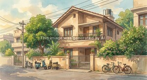  Independent House – Exterior View View at Gokula Extension - for Sale