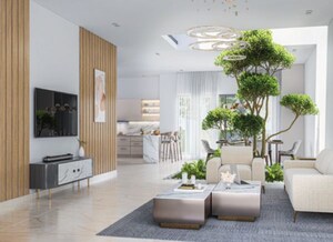 Living Room in 4 BHK Villa at Sattva La Vita, Hennur – for Sale