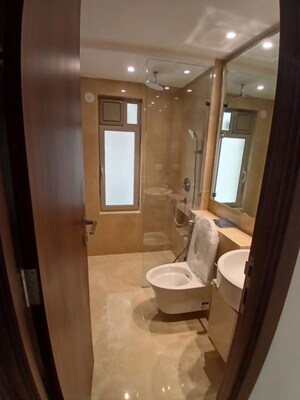 Bathroom in 2 BHK Apartment at Hiranandani Highland, Powai – for Rent