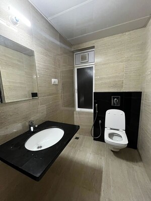 Bathroom in 3 BHK Apartment at Aparna Zenon, Puppalaguda – for Rent