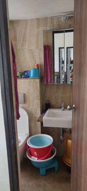 Bathroom in 1 BHK Apartment at Lodha Amara, Kolshet Road – for Rent