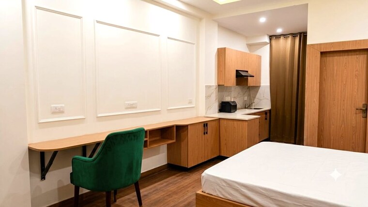 Kitchen, sector 30 1 Bedroom 630 Sq.Ft. Builder Floor In Sector 30 Gurgaon 10535129