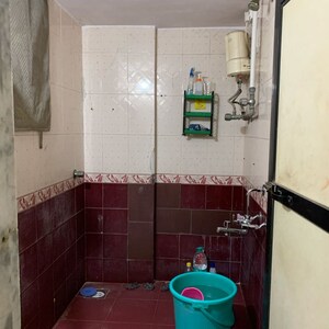 Bathroom in 1 BHK Apartment at Lake View CHS Borivali, Chikoowadi – for Rent