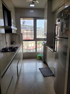 Kitchen in 2 BHK Apartment at Hiranandani Atlantis, Powai – for Rent