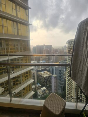 Balcony in 3 BHK Apartment at Transcon Triumph Tower, Andheri West – for Rent