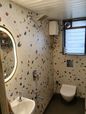 Attached Bathroom in 2 BHK Apartment at Eastern Heights CHS, Mulund East – for Sale