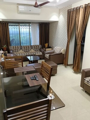 Living Room in 2 BHK Apartment at Eastern Heights CHS, Mulund East – for Sale