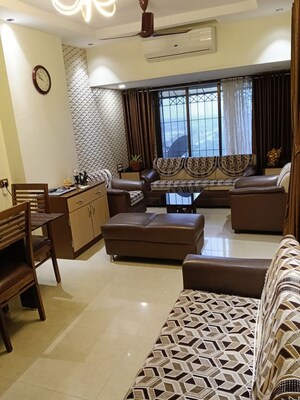 Living Room in 2 BHK Apartment at Eastern Heights CHS, Mulund East – for Sale