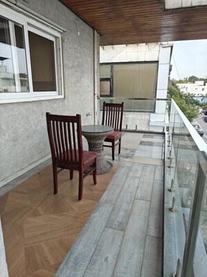 Balcony in 4 BHK Apartment at Banjara Hills – for Rent