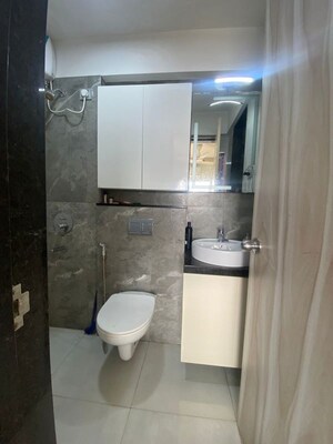 Bathroom in 2 BHK Apartment at MD Madhuban CHS, Dahisar East – for Rent