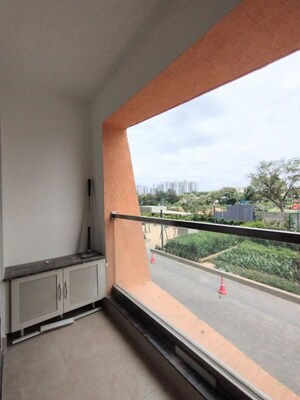 Balcony in 2 BHK Apartment at Purva Atmosphere, Thanisandra Main Road – for Rent