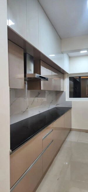 Kitchen in 2.5 BHK Apartment at Mantri Webcity, Hennur – for Rent