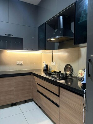 Kitchen in 3 BHK Apartment at Sobha HRC Pristine, Jakkuru – for Rent