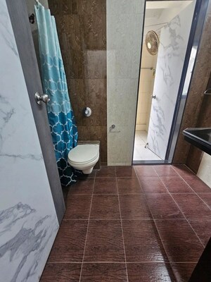 Bathroom in 3 BHK Apartment at Hiranandani Gardens Lake Castle, Powai – for Sale