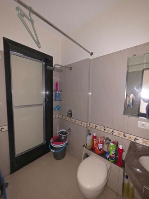 Bathroom in 2 BHK Apartment at Raheja Interface Heights, Malad West – for Rent