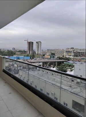 Balcony in 3 BHK Apartment at Barnala Green Lotus Avenue, Ambala Highway – for Rent