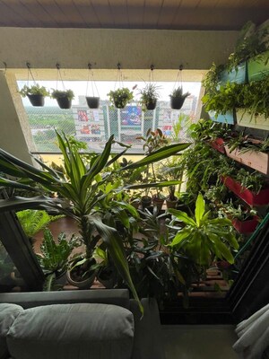 Balcony in 2 BHK Apartment at Chirag Bhagat Grandeur, Malad West – for Rent