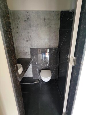 Bathroom in 1 BHK Apartment at Ajmera Boulevard, Malad West – for Rent