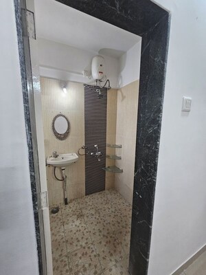Bathroom in 3 BHK Apartment at Sree Mangal Aishwaryam Greens Phase II, Wakad – for Rent