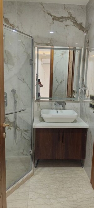Bathroom in 3 BHK Builder Floor at Greater Kailash I – for Rent