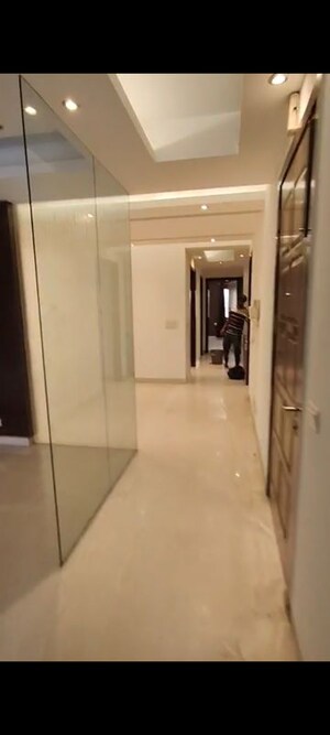 Building Lobby in 4 BHK Builder Floor at East Of Kailash – for Rent