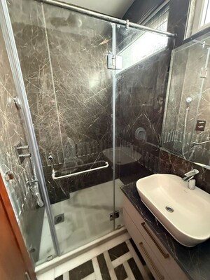 Bathroom in 3 BHK Builder Floor at Sarvodaya Enclave – for Rent