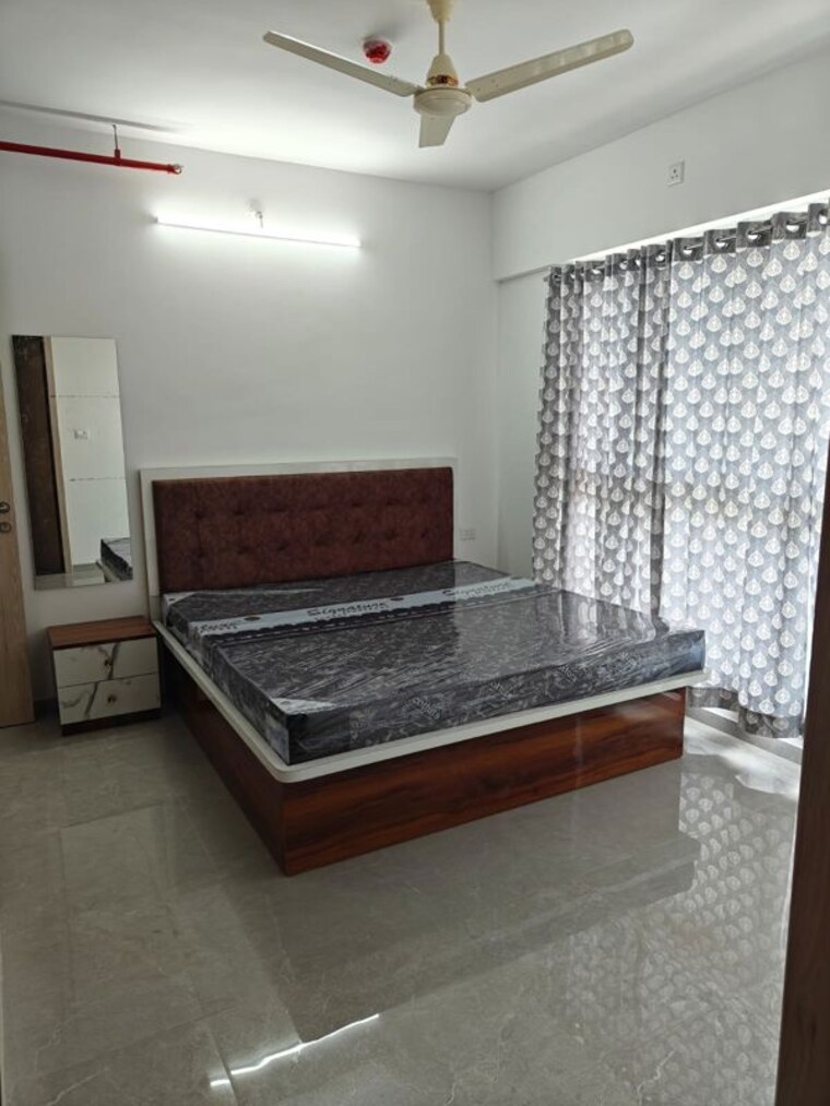 Bedroom, zen-elite 3 Bedroom 1200 Sq.Ft. Apartment In Kharadi Pune 10536568