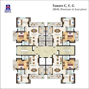 Master Plan in 2 BHK Apartment at HFL Presidency Estate, Alwar Bypass Road – for Sale