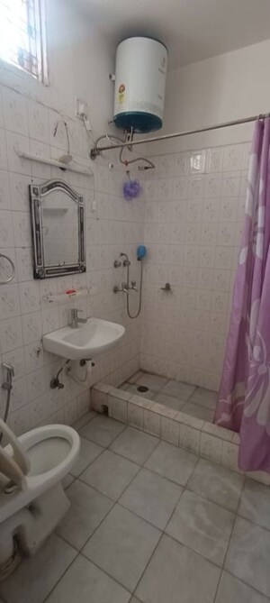 Bathroom in 2 BHK Builder Floor at Kalkaji – for Rent