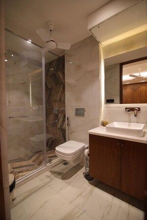 Bathroom in 4 BHK Builder Floor at Suncity – for Sale