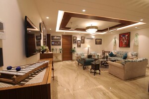 Living Room in 4 BHK Builder Floor at Suncity – for Sale