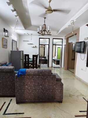 Living Room in 2 BHK Builder Floor at Golden Residency Indirapuram, Ahinsa Khand 2 – for Rent