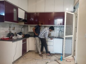 Kitchen in 3 BHK Apartment at Gaur Sportswood, Sector 79 – for Rent