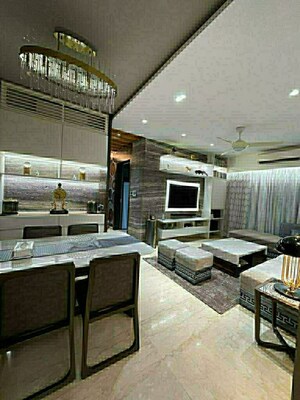 Living Room in 3 BHK Apartment at Bandra West – for Rent