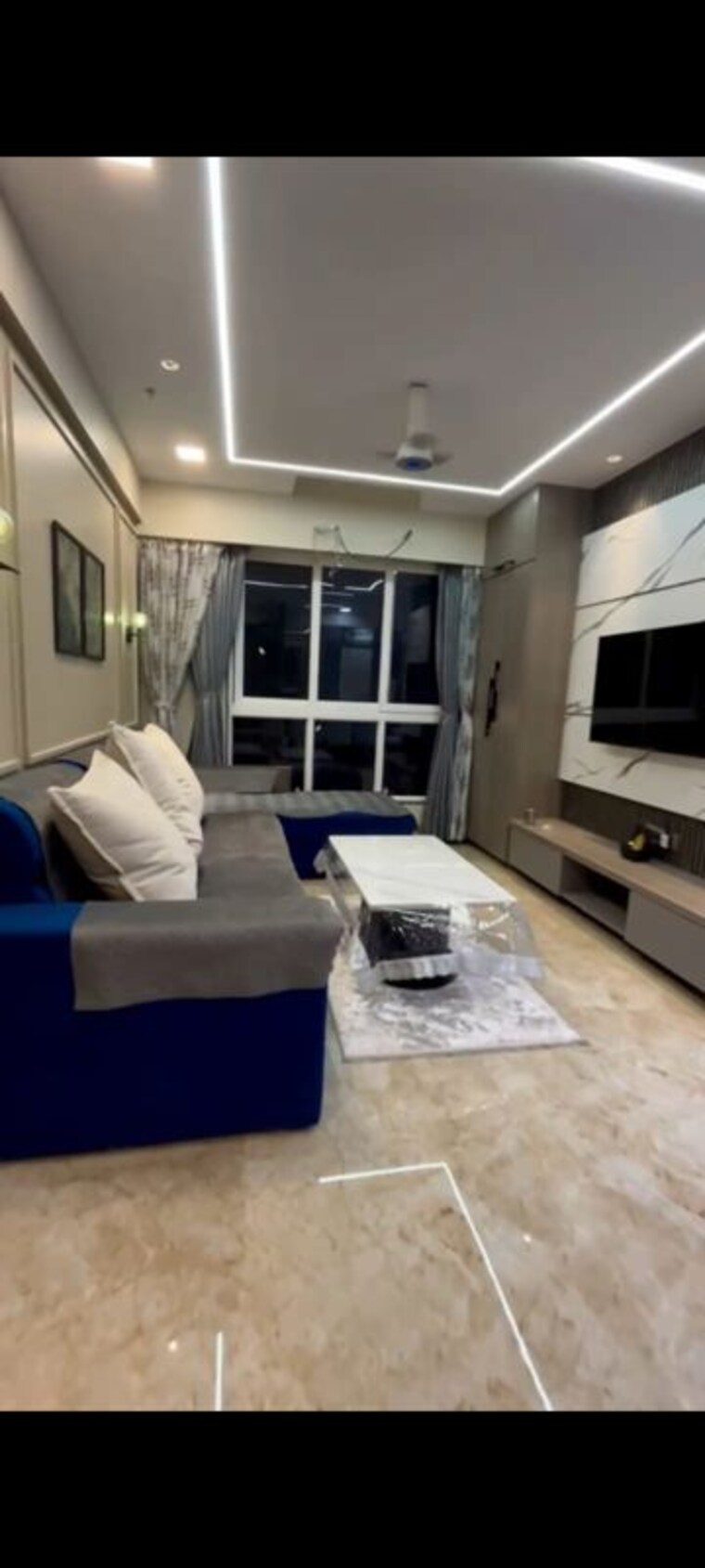 Living Room, om-ashish-chs 3 Bedroom 917 Sq.Ft. Apartment In Malad West Mumbai 10531449