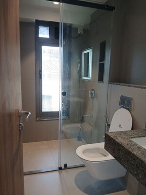 Bathroom in 3 BHK Apartment at Crest Link, Khar West – for Rent