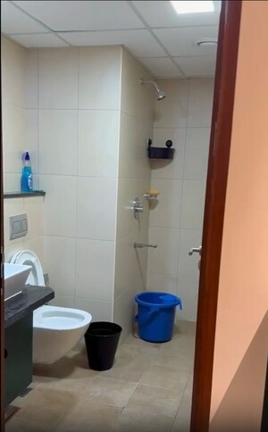 Bathroom in 1 RK Apartment at Brigade Cornerstone Utopia, Varthur – for Rent
