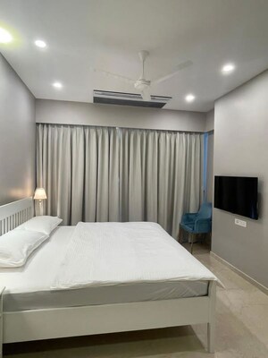 Bedroom in 3 BHK Apartment at Adani Ten BKC, Bandra East – for Rent