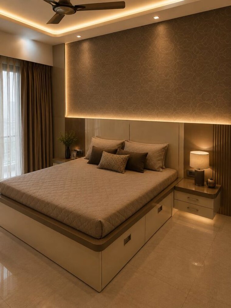Bedroom, puranik-rumah-bali 2 Bedroom 950 Sq.Ft. Apartment In Ghodbunder Road Thane 10536803