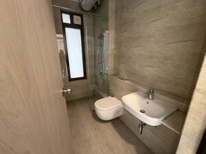 Bathroom in 3 BHK Apartment at Adani Ten BKC, Bandra East – for Rent