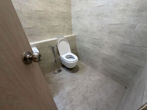Bathroom in 3 BHK Apartment at Adani Ten BKC, Bandra East – for Rent