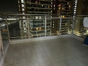 Balcony in 3 BHK Apartment at Gaur Sportswood, Sector 79 – for Rent