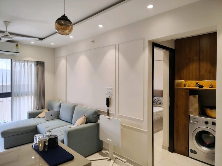 Living Room, lodha-crown-quality-homes 2 Bedroom 700 Sq.Ft. Apartment In Majiwada Thane 10536934