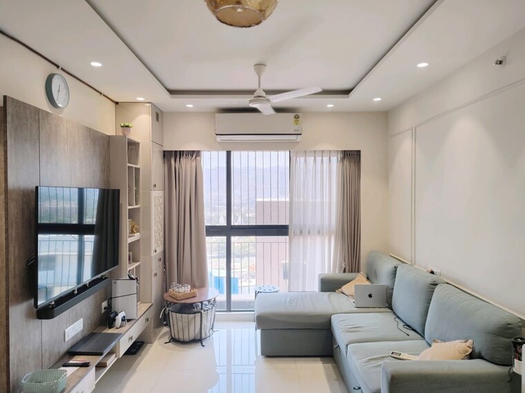 Living Room, lodha-crown-quality-homes 2 Bedroom 700 Sq.Ft. Apartment In Majiwada Thane 10536934