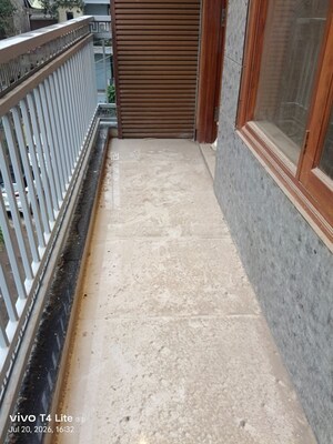 Balcony in 3 BHK Builder Floor at Malviya Nagar – for Rent